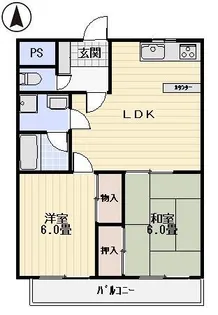 カーサ・ミア【3階】の間取り