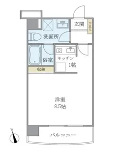 ティアラ恵比寿【4階】の間取り