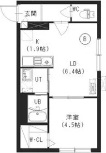 シティレジデンス宮の沢【1階】の間取り
