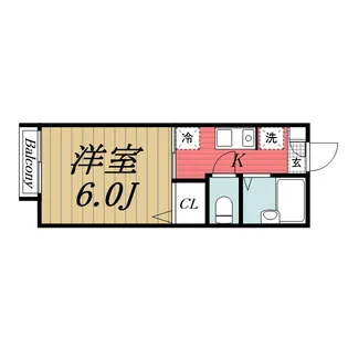 クレール B【2階】の間取り