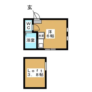 ユナイト追浜カタルーニャ【2階】の間取り
