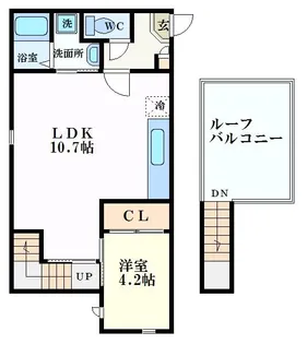 Grandtic宇品東【2階】の間取り