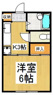 ロジュマン久米川【1階】の間取り