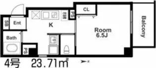 みおつくし布施【3階】の間取り