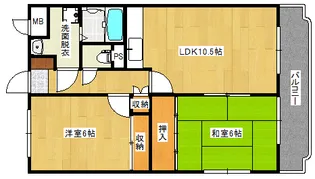 クレール北町【1階】の間取り