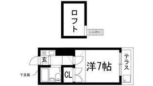 マンショントニオー能勢口第2【1階】の間取り