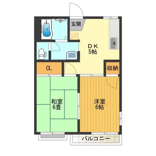 第2エステート吉武【2階】の間取り