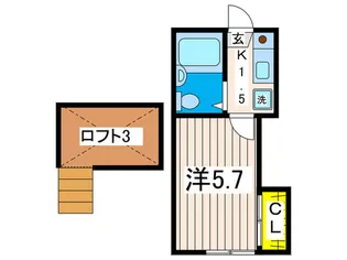 レオパレス久里浜第8【1階】の間取り