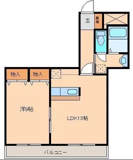 サングリーンハイツ【3階】の間取り