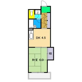 アーバンハイツ上町【3階】の間取り