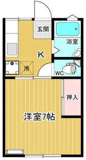 岡弥ハイツA【2階】の間取り