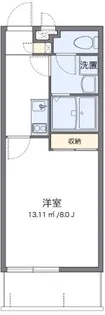 クレイノPREMIUM宮里【2階】の間取り