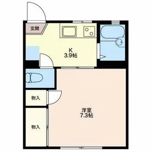 グリーンヴィラ平野B【1階】の間取り