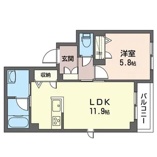 エクセラ中野坂上【3階】の間取り