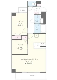 グランフォルム上鷺(グランフォルムカミサギ)【4階】の間取り