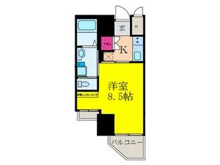 クローバーメゾン江坂公園【9階】の間取り