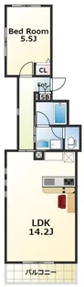 クレオール登戸【2階】の間取り