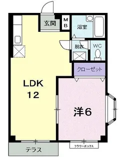 シャローム【1階】の間取り