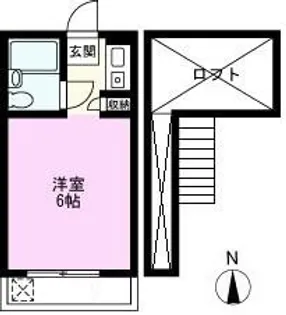 シャトレー西町【1階】の間取り