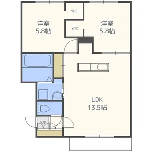 エルヴェールV【1階】の間取り