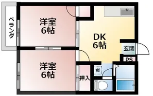エルディム今泉町【2階】の間取り