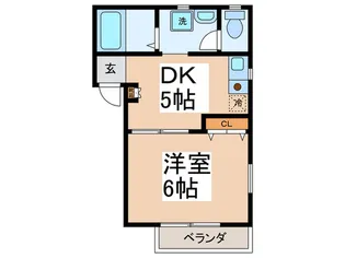 コ-ポ宮本【1階】の間取り