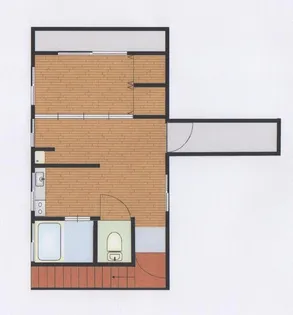 堀端町アパート【2階】の間取り