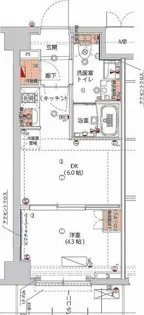 ハーモニーレジデンス神楽坂ヒルズsecond【2階】の間取り