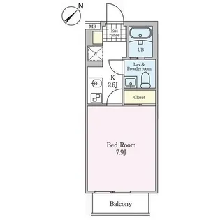 マザーズ月島【6階】の間取り
