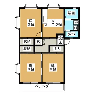エル・アール A棟【2階】の間取り