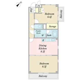 アルカディア【4階】の間取り