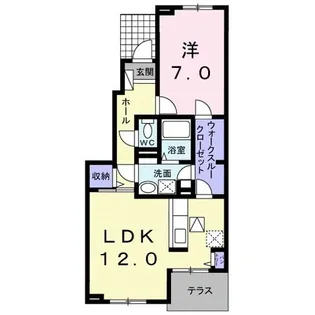 Lupicon Yabase【1階】の間取り