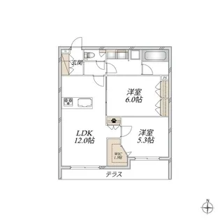 L’s Plus 豊玉中【1階】の間取り