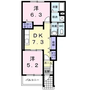 HAYATEII【1階】の間取り