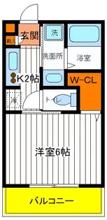 リバーストーン曙【1階】の間取り