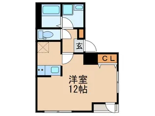 THE ROOMS 日本橋浜町【3階】の間取り