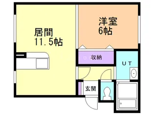 フラワーハイツ【2階】の間取り