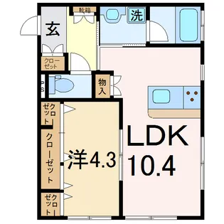 プルミエリアI【1階】の間取り