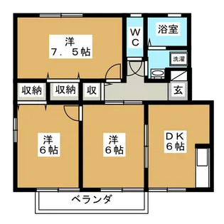 フローレンス・エムF棟【1階】の間取り