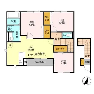なんてんの郷 II【1階】の間取り