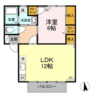 セジュール カサブランカ【2階】の間取り