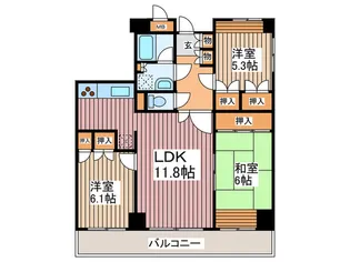 かさぷらた【4階】の間取り