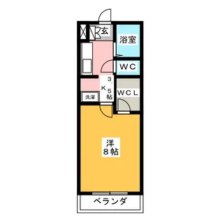 KIコーポレーションE【2階】の間取り