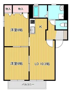グローリーB【1階】の間取り
