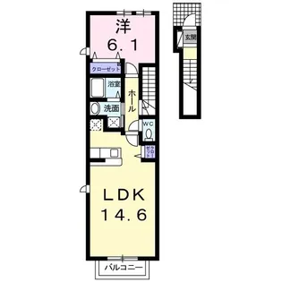 ボヌール・A【2階】の間取り