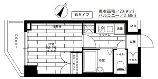 ステージファースト祐天寺【2階】の間取り