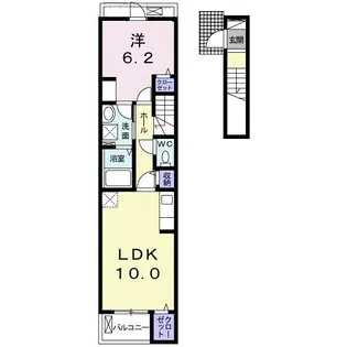 PLAIN 別府【2階】の間取り