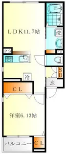 ROSEBANK白楽【2階】の間取り