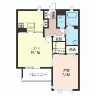 Aria-casta (アリアキャスタ)【2階】の間取り