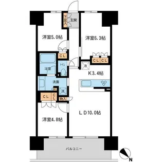 BLESS宮崎台【1階】の間取り